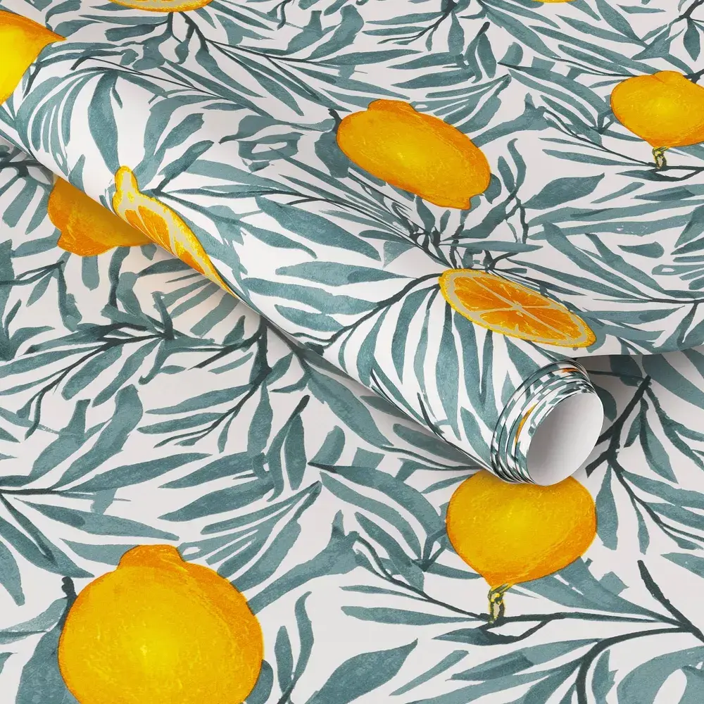 Threshold Lemon Botanical Wallpaper, Home Improvement Wallpaper Ideas