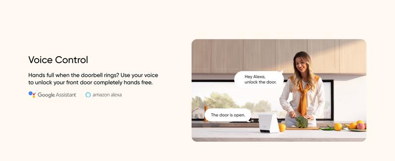 eufy Security Video Smart Lock E330, 3-in-1 Camera+Doorbell+Fingerprint Keyless Entry Door Lock, WiFi Door Lock,App Remote Control,2K HD,Doorbell Camera,No Monthly Fee｜Spingtok