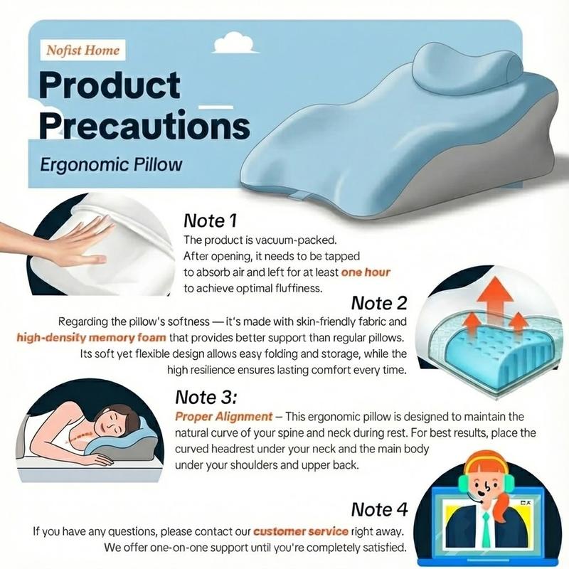 Memory Foam Pillow, Ergonomic Design, Versatile Used， for Neck, Back and Leg Support, Suitable for Face-Down Reading , Soft and Comfortable Fabric, Multi-Purpose, Removable, SleepingPillow Home, Sofa,Living Room,Bed,Valentine's Day