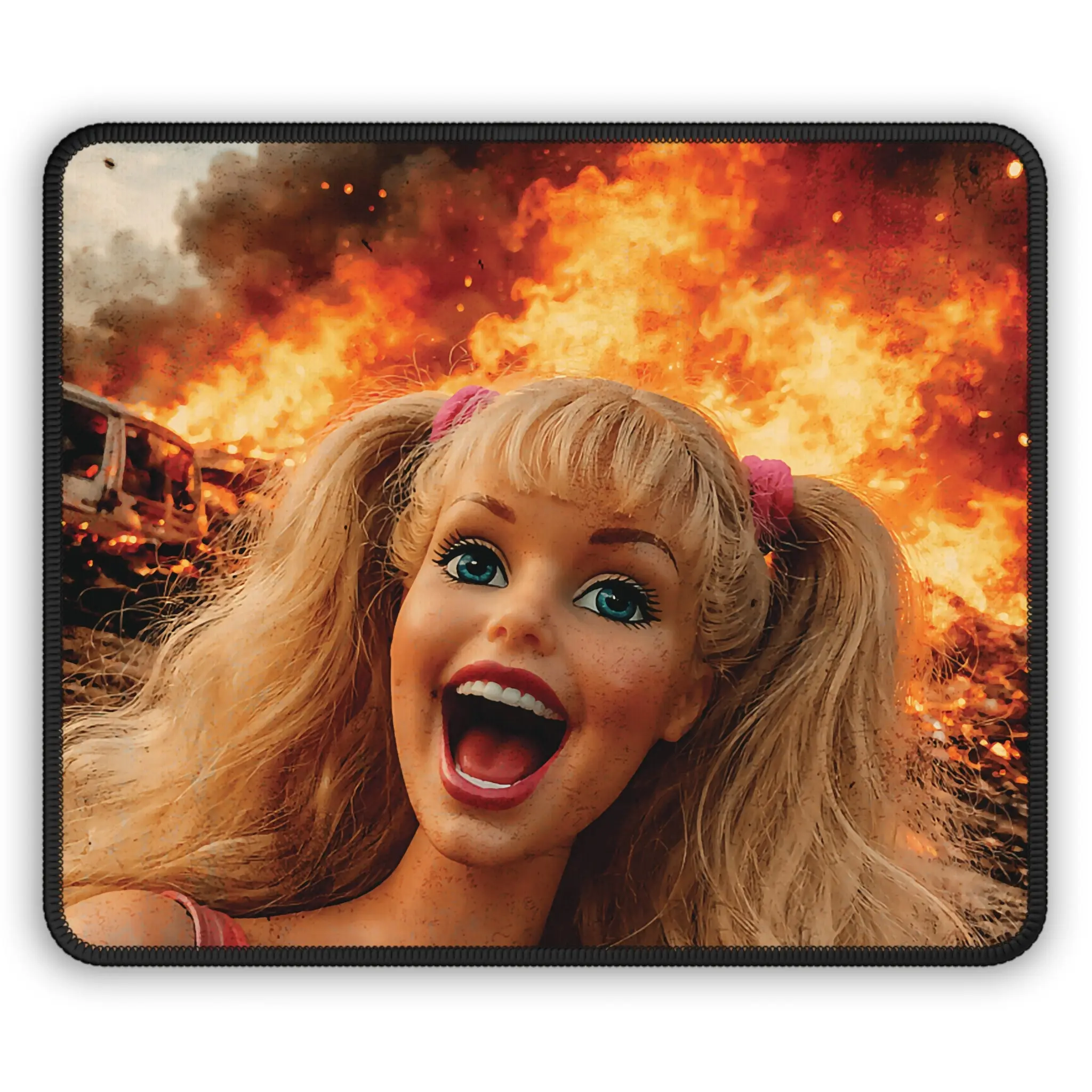Apocalypse Series — Funny Doll Face Mouse Pad