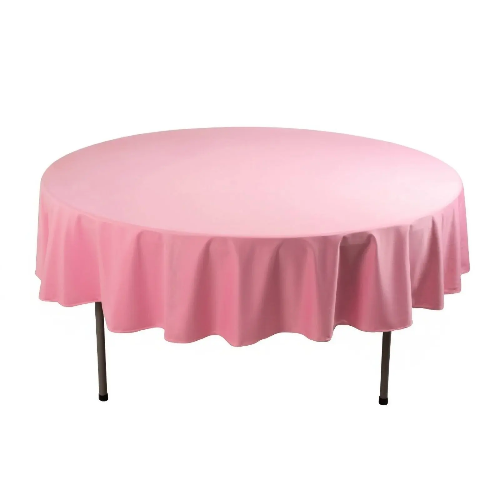 Scuba Round Tablecloth, 90" Pink Commercial Grade Large Outdoor Tablecloth for Parties, Stain-Resistant, Wrinkle-Free, Machine-Washable Table Cover, Commercial Grade Tablecloths, Large Outdoor Tablecloths