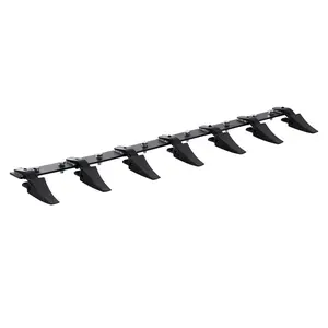 VEVOR Bucket Tooth Bar,  , 60'', Heavy Duty Tractor Bucket 7 Teeth Bar for Loader Tractor Skidsteer, 4560 lbs Load-Bearing Capacity Bolt On Design, for Efficient Soil Excavation and Bucket Protection