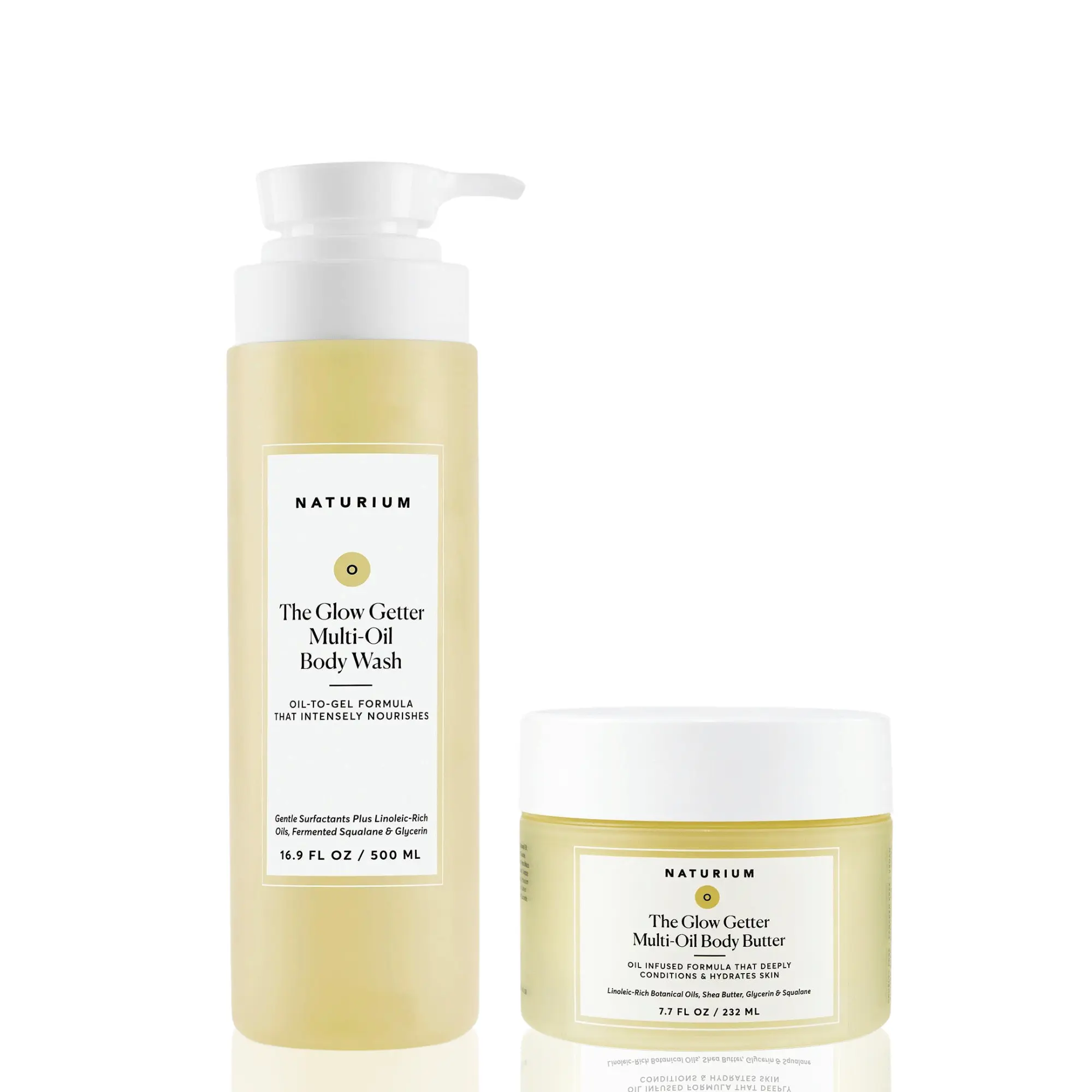 Naturium The Glow All Out Body Bundle, Body Wash and Lotion Set