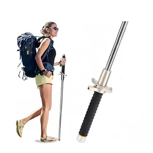 26-37 Inch Retractable Stainless Steel Trekking Poles, Non-Slip for Complex Outdoor Scenes, More ConvenientStorage Telescopic Multifunctional Trekking Pole collapsible  poles outdoor trip survival hiking stick canvas storage bag Lightweight Adjustable Ste