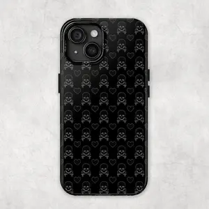 Blue Skully |     Skull n Crossbones Y2K Emo Goth Aesthetic Tough Phone Case