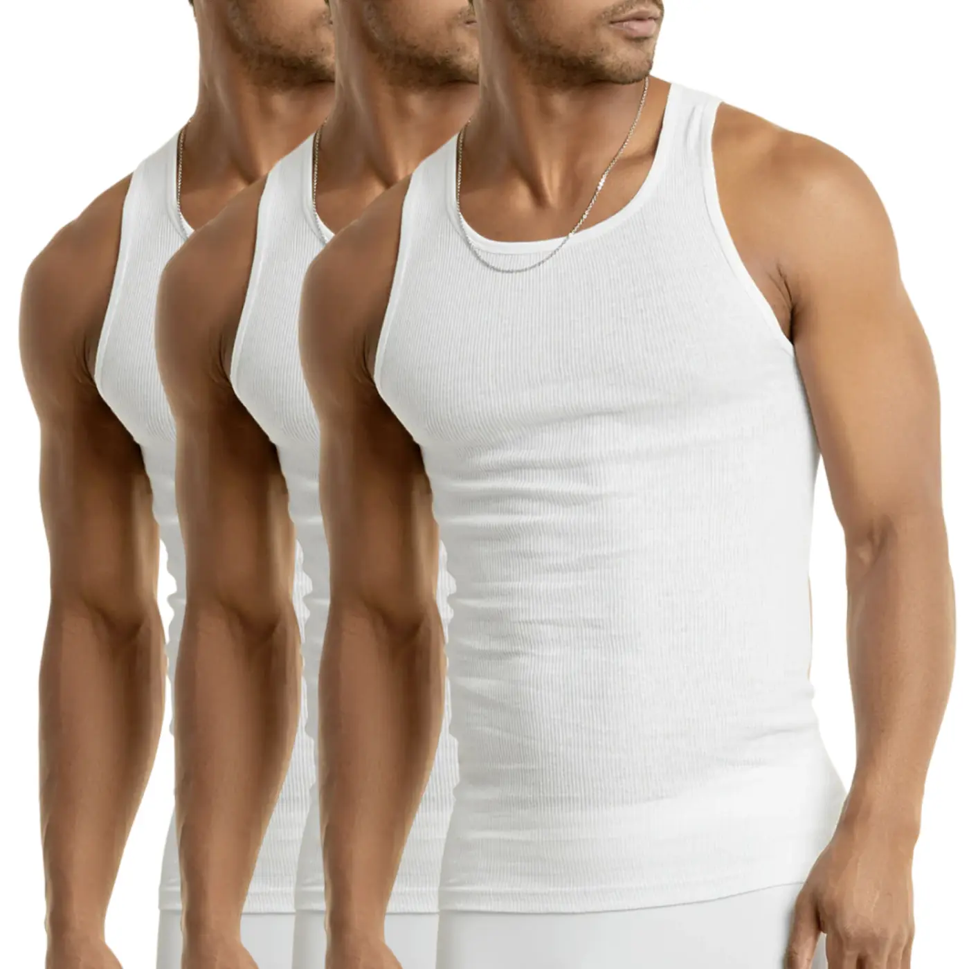 3 Pack Men's A-Shirts 100% Cotton Lightweight Ribbed Underwear Tank Top Solid Casual Menswear S-3XL Regular Big & Tall Workout Breathable Sleeveless Plain Classic essential fall winter go to