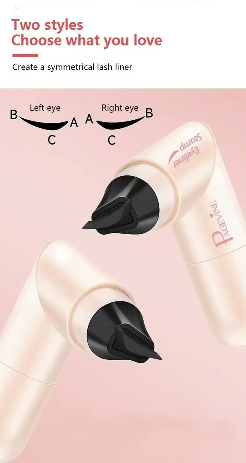 New style eyeliner pencil for lazy people, quick and new look Rotating Eyeliner makeup Pen- Dual-HeadDesign with Wing Stamp, Quick-Dry, Long-Lasting, Smudge-Proof for Easy Cat Eye, SharpWinged Lines & All-Day Makeup Wear