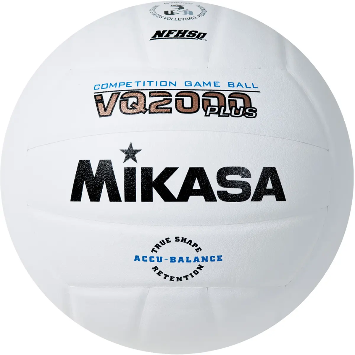 Mikasa VQ2000 Composite Volleyball, NFHS Approved Game Ball with Accu-Balance Technology & True Shape Retention, Sports Ball, Composite Cover