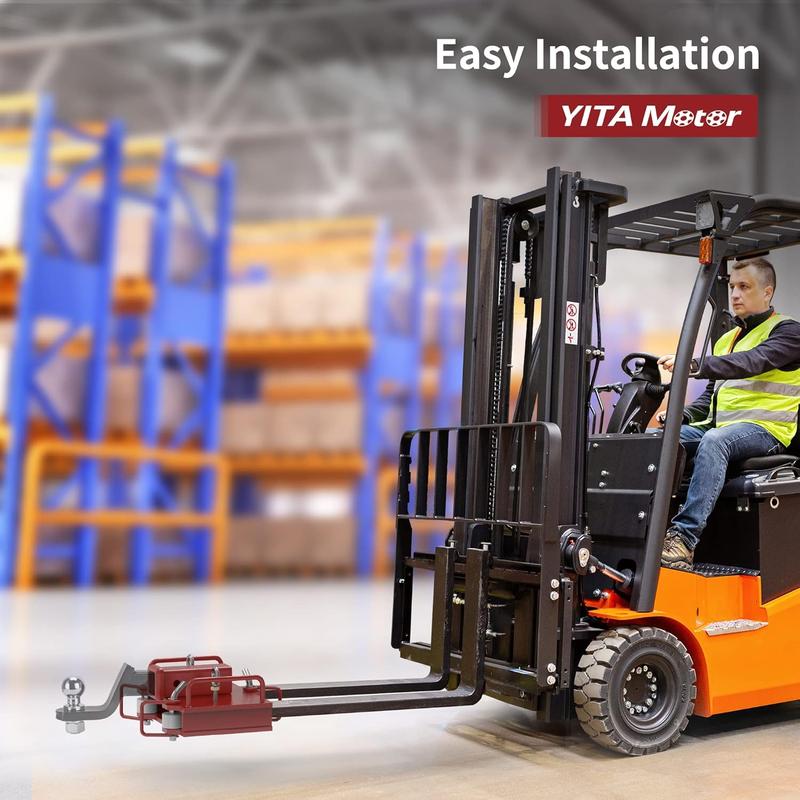 OEDRO 2'' Forklift Trailer Hitch Receiver for Dual Pallet Forks, 6500lbs Towing Capacity Forklift Tow Hitch Attachment Adapter for 2'' Class III & IV Inserts OEDRO 2'' Forklift Trailer Hitch Receiver for Dual Pallet Forks, 6500lbs Towing Capacity Forklift Tow Hitch Attachment Adapter for 2'' Class III & IV Inserts