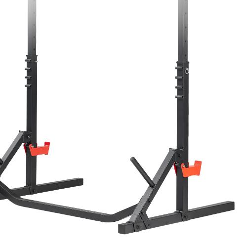 Sunny Health & Fitness Adjustable Height Weight Rack for Barbell Bars, Home Gym Workout Fitness, Heavy-Duty Steel Squat Stand with Spotter Arms & Storage, Stable Durable Design, Bench Press & Squat Support, 600 lbs Capacity, 38.4"–63.9" Sunny Health & Fitness Adjustable Height Weight Rack for Barbell Bars, Home Gym Workout Fitness, Heavy-Duty Steel Squat Stand with Spotter Arms & Storage, Stable Durable Design, Bench Press & Squat Support, 600 lbs Capacity, 38.4"–63.9"