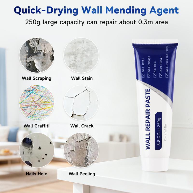 Drywall Repair Kit,Wall Mending Agent,Wall Spackle with Scraper, Wall Surface Hole Fill Quick and Easy Solution