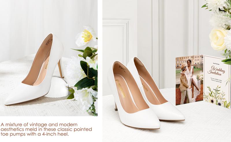 Dream Pairs Women's Wide Width Stiletto Pointed Toe Pumps for Glamorous Appeal