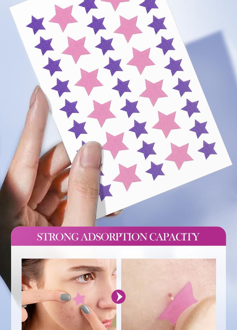 【156PCS】Star Shaped Hydrocolloid Acne Patch,Suitable for All Skin Types,Waterproof Acne Cover Patches, Repair and cover acne blemishes,Blemish Patches,Alcohol-Free Sensitive