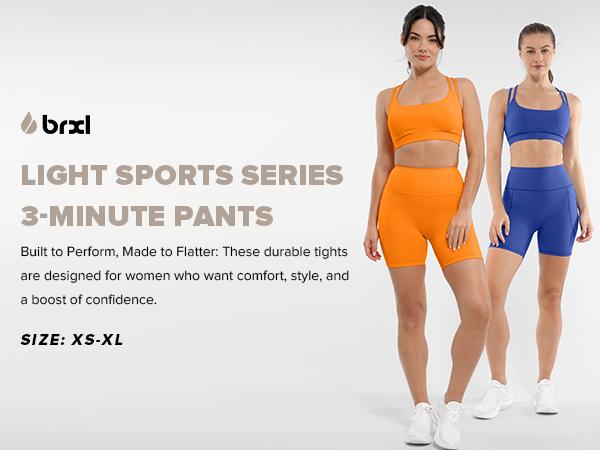 BRXL Women's 5 Inch Inseam Biker Shorts with Pockets High Waist Buttery Soft Yoga Athletic Gym Running Volleyball Spandex Shorts #outdoorfun #warmupforholiday#tiktokmademebuyitFitness Summer Bottom#TikTokShopBlackFriday