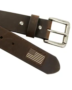 Hawx Men's Flag Tip Casual Leather Belt - Hxafa22bt3