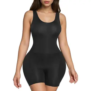 Women's Shapewear with Removable Hip Pads Tummy Control Padded Shapewear Hip Enhancer Butt Lifter Black Bodysuit