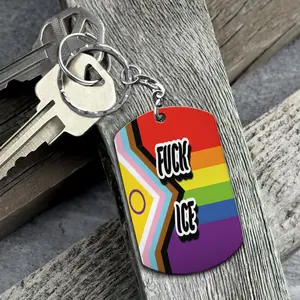 F*ck ICE Keychain