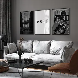 New York Set of 3, Black and White Poster Unframed ,  Fashion Poster Unframed