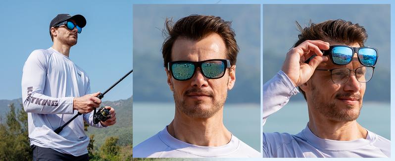 KastKing Chariton Fit-Over Polarized Wrap Around Over Sunglasses for Men and Women, Ideal for Driving Fishing Cycling Running