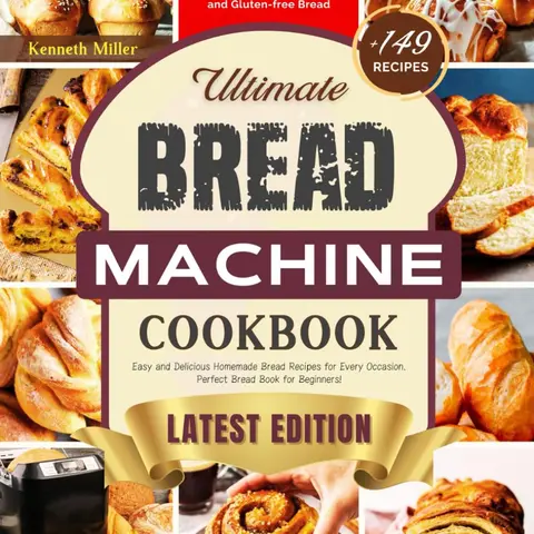 Ultimate Bread Machine Cookbook (2024 Edition): +149 Easy and Delicious Homemade Bread Recipes for Every Occasion. A Step-By-Step Guide for Classic, ... Bread. Perfect Bread Book for Beginners! Paperback