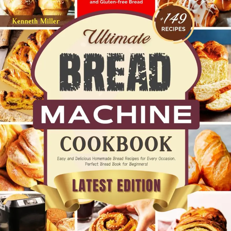 Ultimate Bread Machine Cookbook (2024 Edition): +149 Easy and Delicious Homemade Bread Recipes for Every Occasion. A Step-By-Step Guide for Classic, ... Bread. Perfect Bread Book for Beginners! Paperback