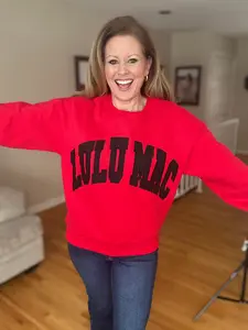 Red Black Stitch Lulu Mac Sweatshirt