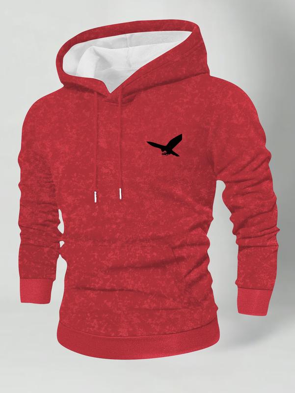 Men's Autumn Winter Long Sleeve Pocket Personalized Tie-Dye Snowflake Washed Vintage Hooded Sweatshirt Fashion Casual Sports Street Style Brand Outdoor Men's Headwear Top, Suitable as a Gift for Husband or Boyfriend