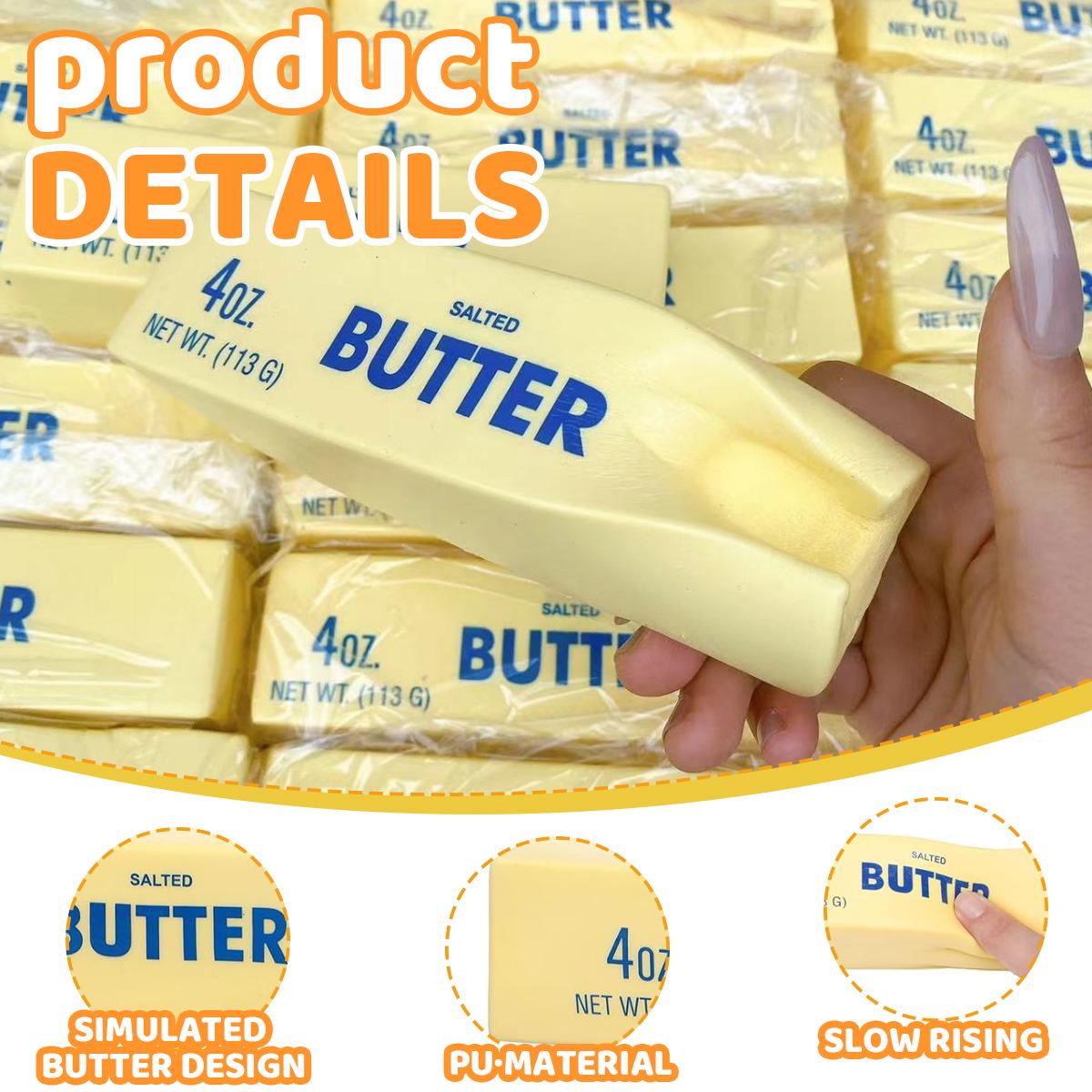 1/2Pcs Super Soft Squishy Butter Stick Stress Toy Slow Rising Sensory Fidget for Teens & Adults - Party Favors Christmas Birthday Gifts