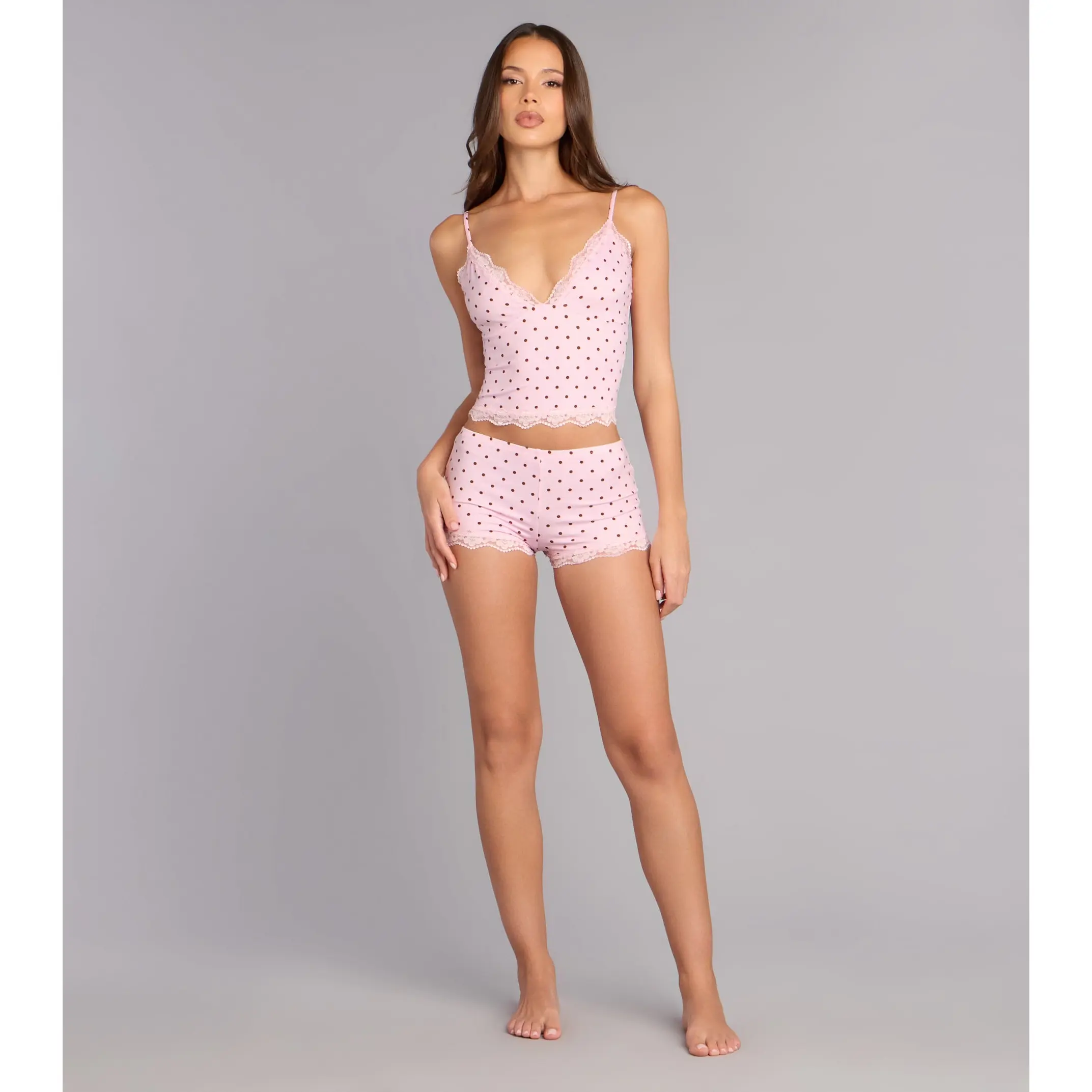 Sweet Dreams Polka Dot Pajama Shorts