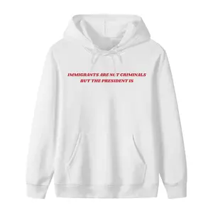 Pro Immigration Hoodies, Immigrants Are Not Criminals, Men's Comfort Hoodies, Long Sleeve Casual Classic Graphic Hoodies, Versatile Everyday Wear
