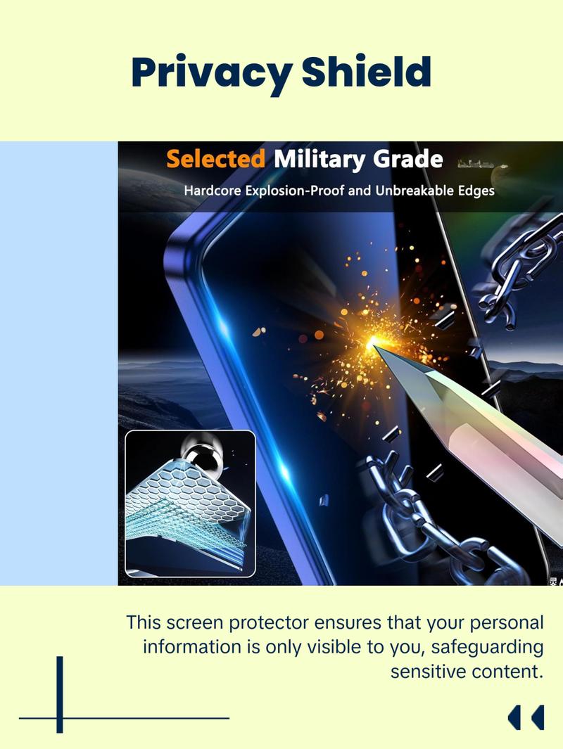 2 Pack Privacy Screen Protector for Motorola Moto G Stylus 5G 2025, Tempered Glass with Anti-Spy Feature, Sensitive Touch, Anti-Fingerprint, Easy Installation, No Bubbles, Case-Friendly Protection Crystal