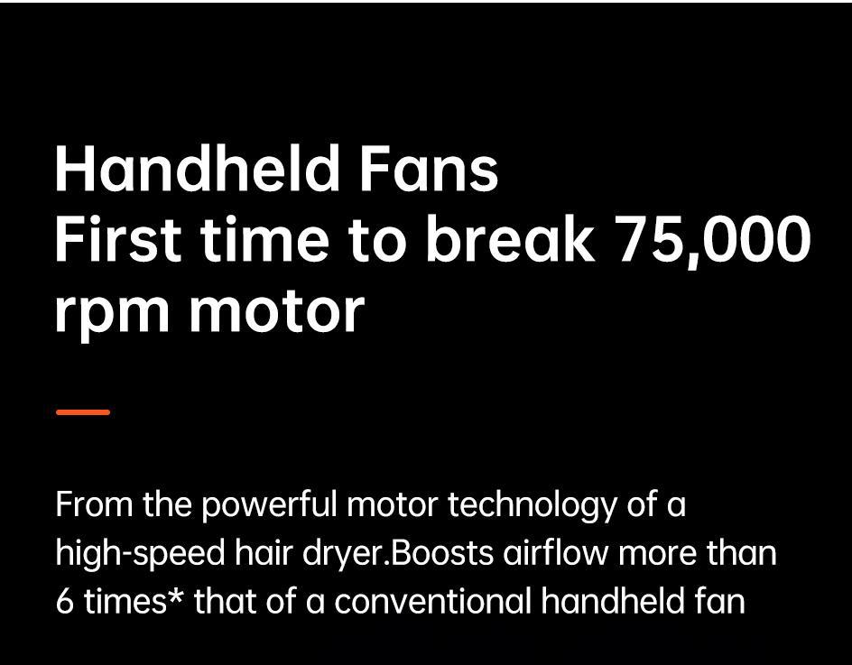 JISULIFE Portable Handheld Turbo Fan with 100 Speeds Adjustable Mini Personal Fan 9000mAh USB Rechargeable Battery Operated LED Display Powerful Cooling Solution