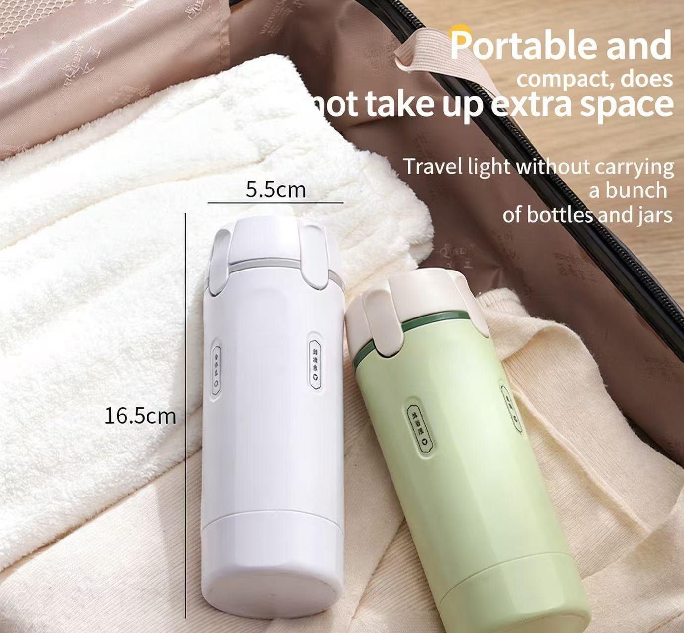 4-in-1 Travel Dispenser Bottle, Leak-ProofRefillable Silicone Squeeze Container withLock, Compact and Lightweight ToiletryOrganizer, Easy to Carry, Ideal for BusinessTrips, Vacations, and Frequent Travelers