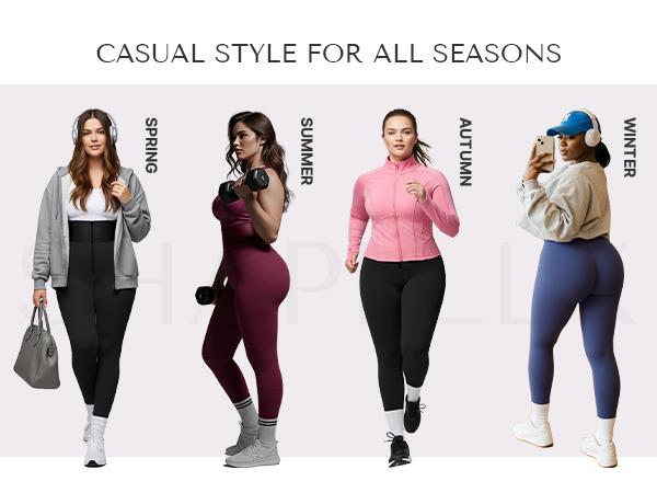 Shapellx AirSlim ElasticFuse Waistband Shaping Leggings