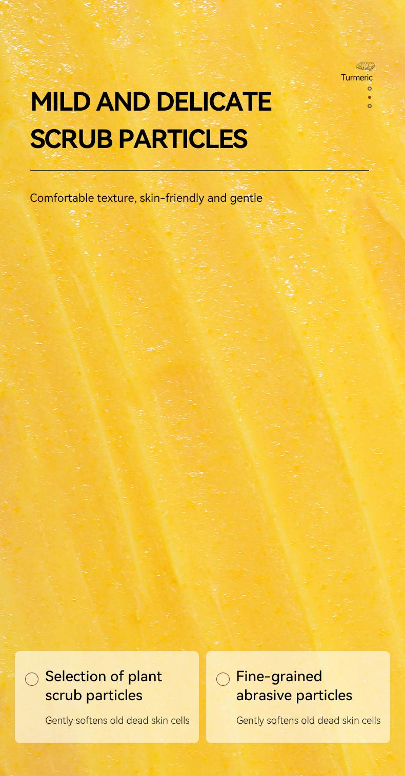 MOOYAM Natural Turmeric Body Scrub - Moisturizing, Skin-Brightening Formula for Inner Thighs, Bikini Area