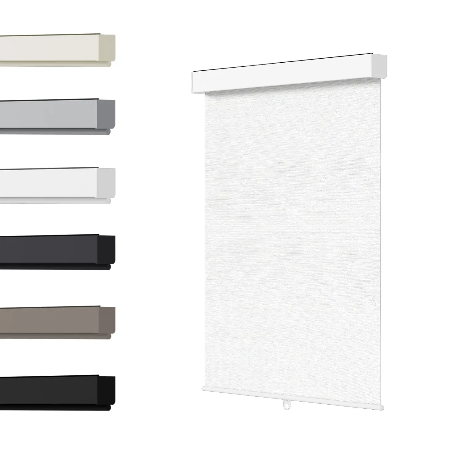 Cordless Free-Stop Blackout Roller Shades, Polyester Thermal Insulated Window Blinds, UV Protection, Blocks View From Outside, 72" Tall Coverage for Home, Office, White