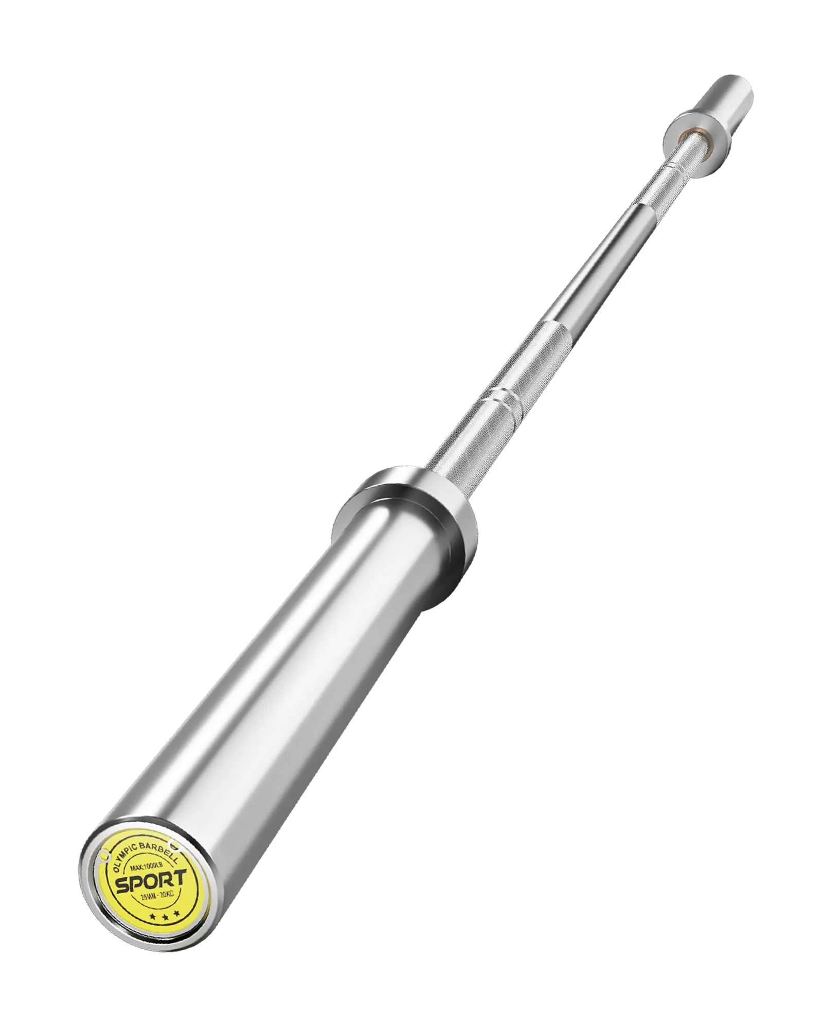 Gaomon 7 Ft 45LB Olympic Barbell - 2" Plate Compatible Alloy Steel Bar, 1000LBS Weight Capacity, Knurled Shaft, At Home Gym Equipment for Home Workout Strength Training, Home Workout Equipments