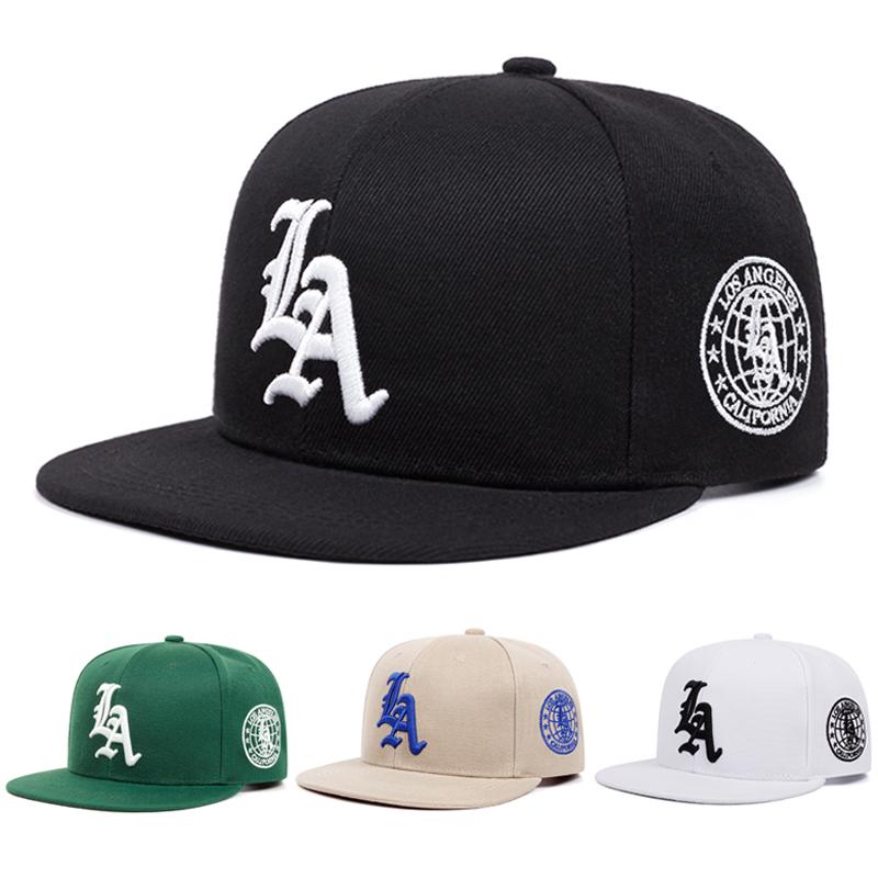 LA Earth Embroidery Baseball Cap Men Women Hip Hop Snapback Cap Outdoor Casual Sun Visor Cap