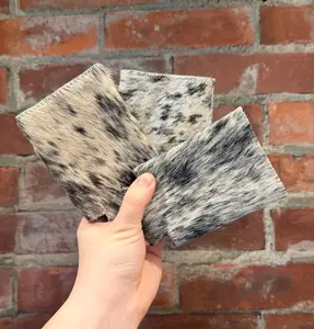 Genuine cowhide & leather canned drink holder