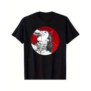 Unisex Crew Neck Tee  Baphomet With Girl Occult Satanics Tee T-Shirt S-3XL