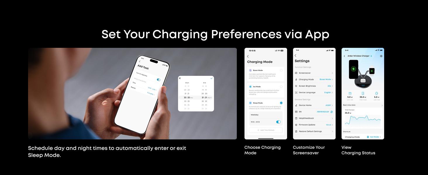 Anker Prime MagSafe Charger Compatible, 3-in-1 Charging Station, Qi2 25W Wireless Charger Dock Stand, Smart Display with TEC Active Cooling & Anker 45W Fast Charging USBC Charger with LED Display, Fast Charging Block for iPhone 17/16/15 Series, MacBook so