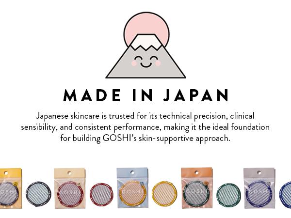 GOSHI Exfoliating Complexion Pads - Reusable, Rapid-Drying, Soft Exfoliating Face Scrubber for All Skin Types - Made in Japan