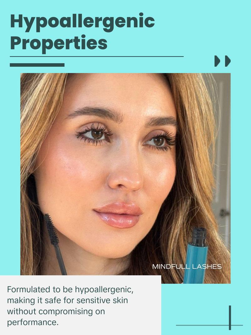 Sonela Mindfull Lashes Lengthening Mascara – Smudge-Proof, Long-Lasting Deep Black Formula for Fuller, Lifted, Curled Lashes | Everyday Makeup Essential