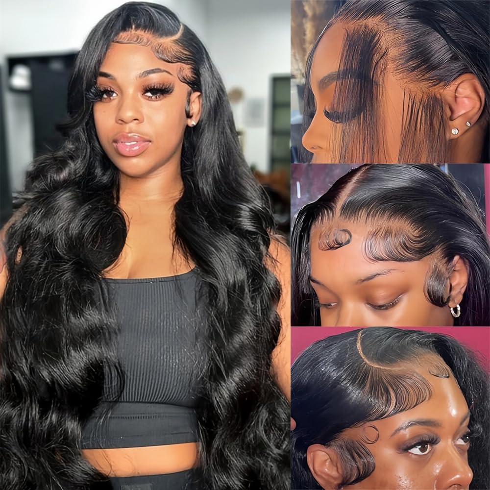 [30inch=$101] 13x4 13x6 Body Wave 180 Density Human Hair Wigs Lace Front Human Hair Wig Pre Plucked With Baby Hair For Women SpringStatements