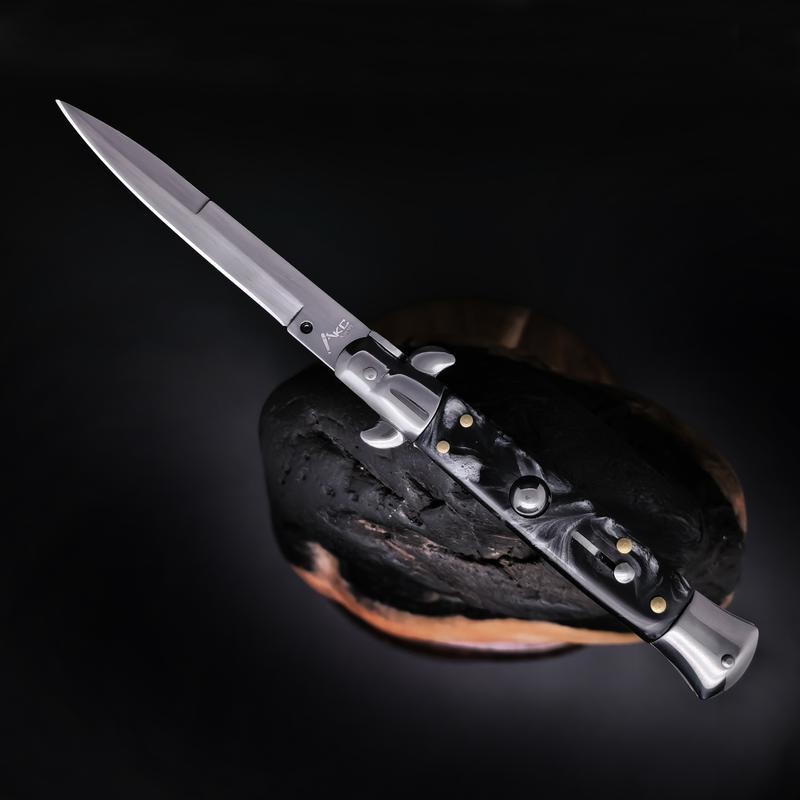 9-inch AKC men's folding knife, EDC pocket knife, sharp blade, comfortable handle, suitable for hiking, outdoor camping, fishing, etc., men's holiday gift