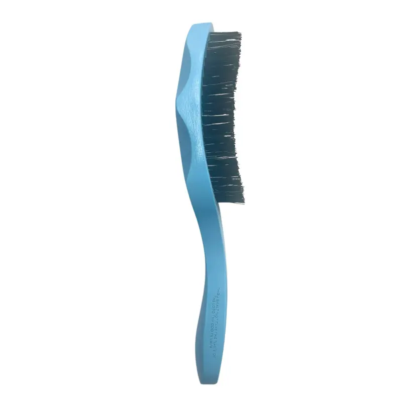 JIGGSAWMILLIONS Tiff Blue Tribal Wave Black Hard Bristles - Hard Bristles for Thick Coarse Hair, Wave Styles - Hard Wave Master
