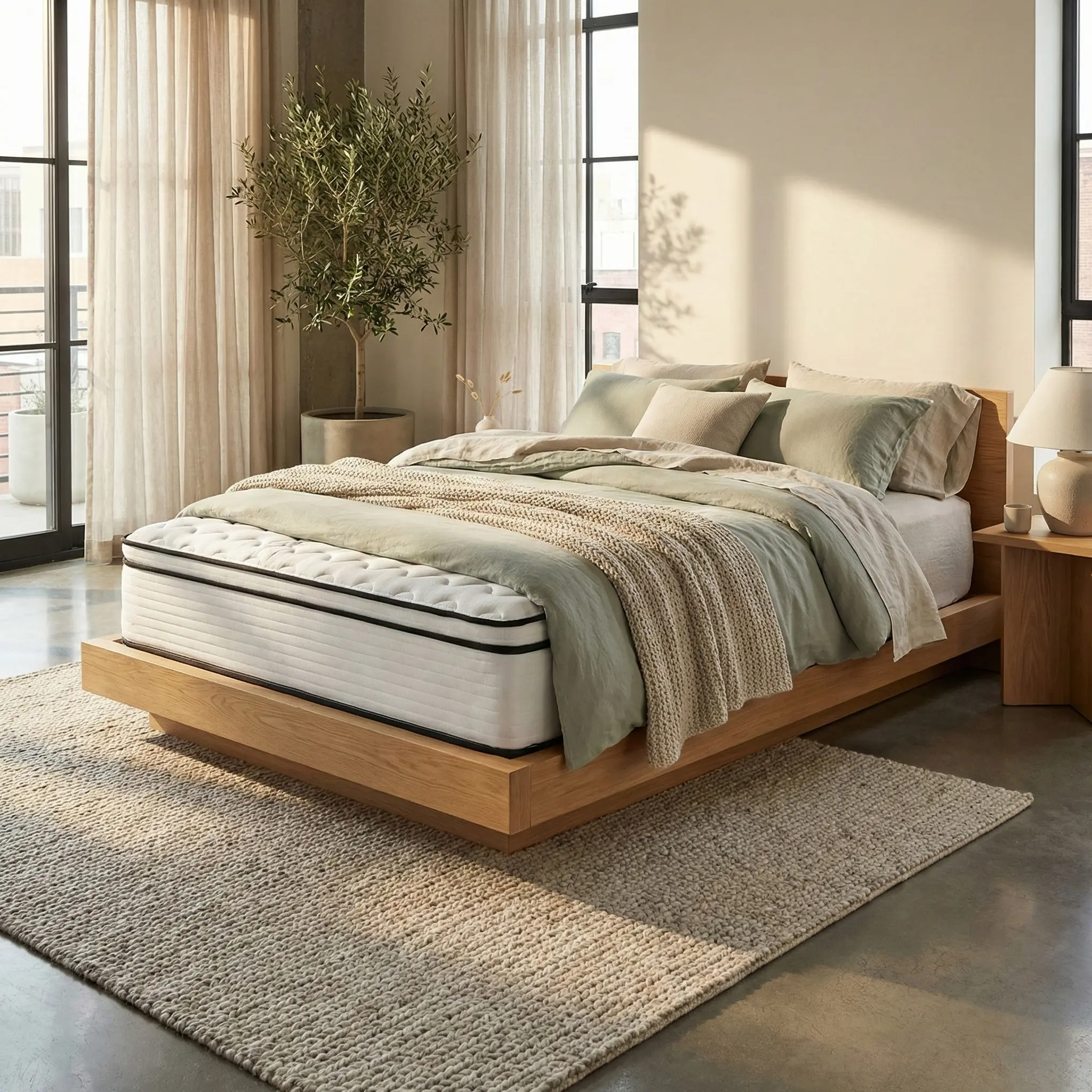 Nuvola Innerspring Mattress - Medium Firm Comfort, Breathable Cover, Supportive Coil System Nuvola Innerspring Mattress - Medium Firm Comfort, Breathable Cover, Supportive Coil System