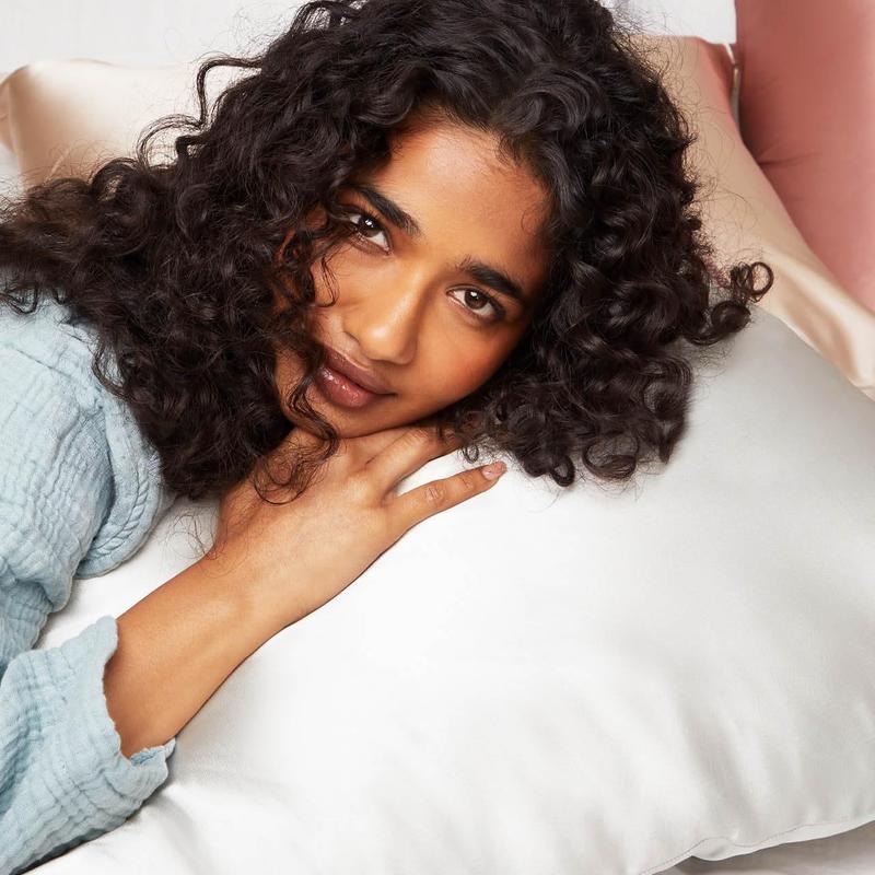 Kitsch Satin Pillowcase in Ivory