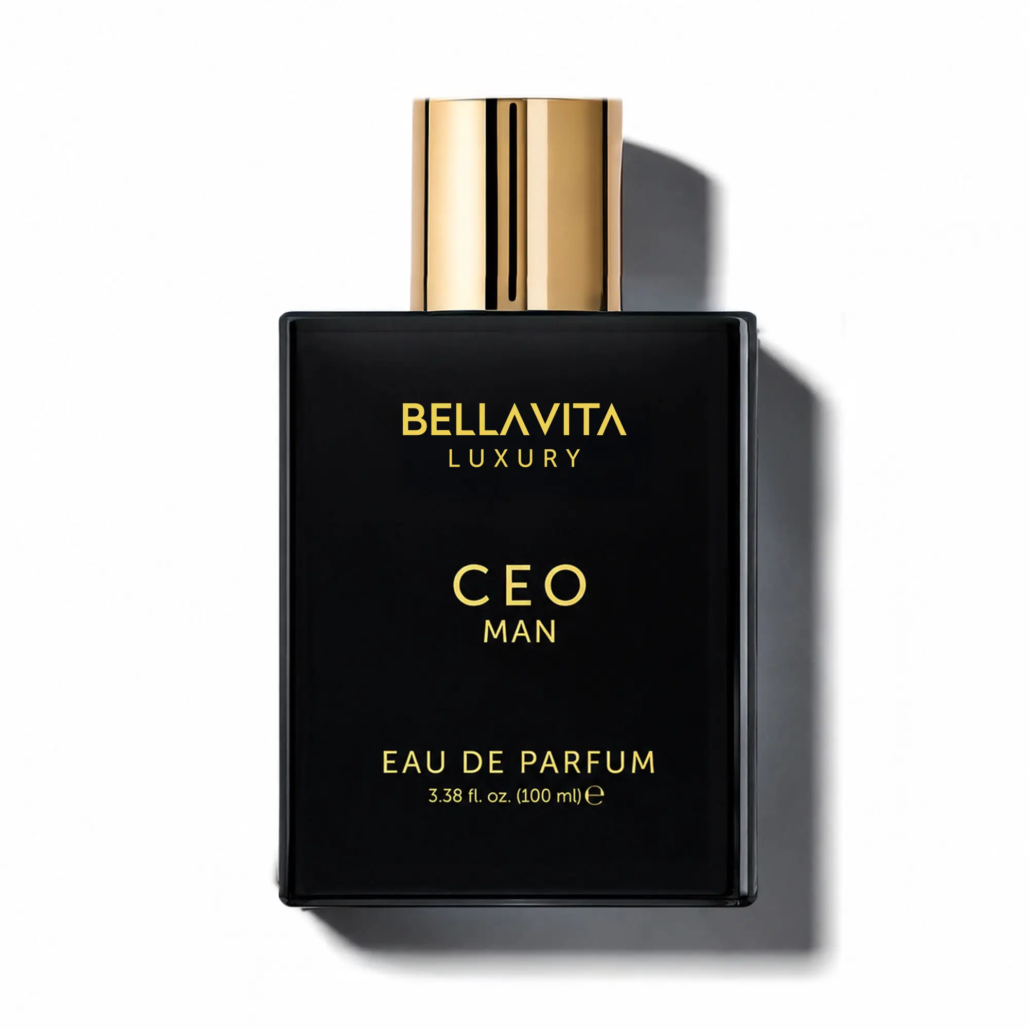 BellaVita Luxury's CEO Man Eau De Parfum 100ml (3.38 Fl.oz) | Lemon, Lavender, Tonka & Agarwood | Long Lasting Perfume for Men | Vegan Perfume | Perfect Gift for Men