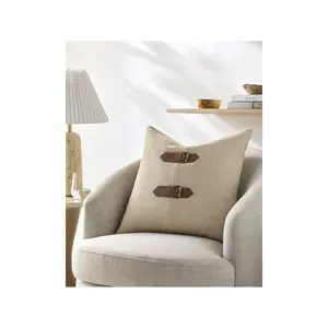 Livabliss Galey Alix Havre Modern Accent Pillow, Durable Square Cushion (Durable Cushions Included)